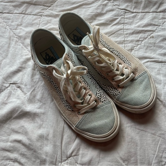 Vans Checkered and Denim Slip-Ons - Picture 1 of 7